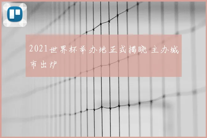 2021世界杯举办地正式揭晓 主办城市出炉
